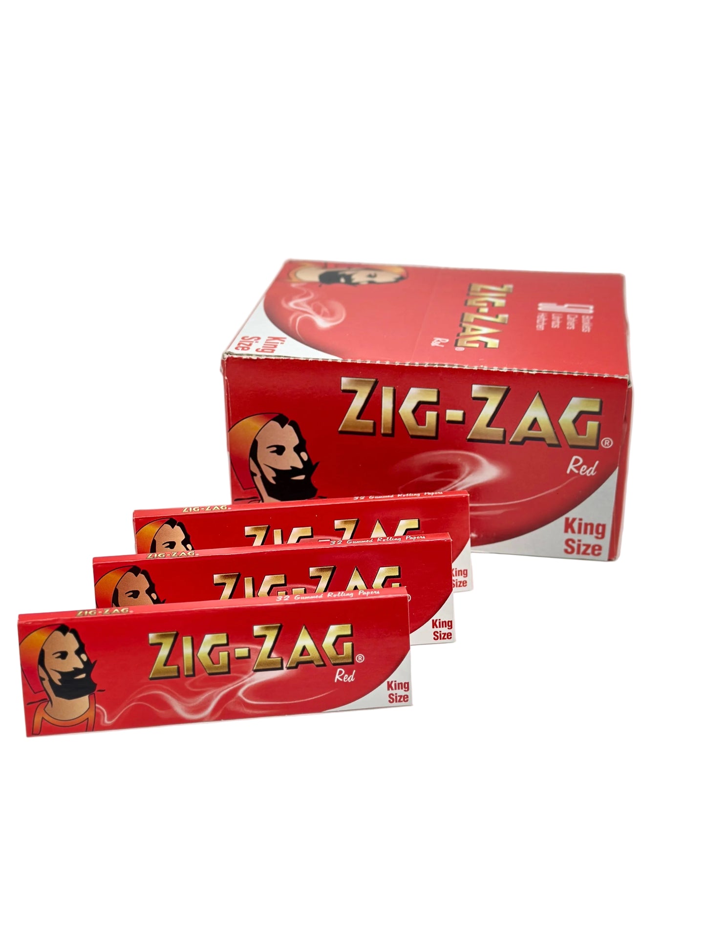 5 X booklets Zig-Zag King Size Red Cigarette Rolling Papers. Total of 5 Booklets