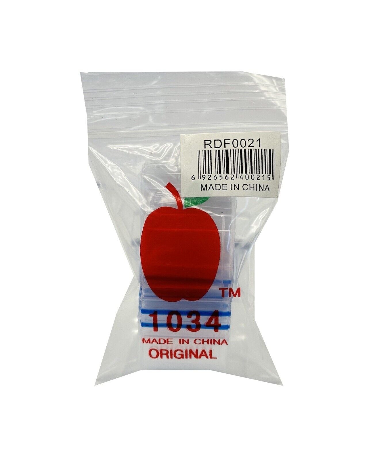 Apple Bags Baggies 1034 Ziplock 100 Pieces Mini Reusable