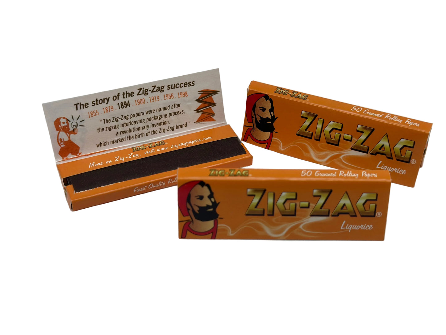 3 X booklets Zig-Zag Liquorice Cigarette Rolling Papers. Total of  3 Booklets
