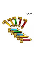 6cm Metal smoking pipe, Smoking Tobacco 6cm Cone Brass Washable