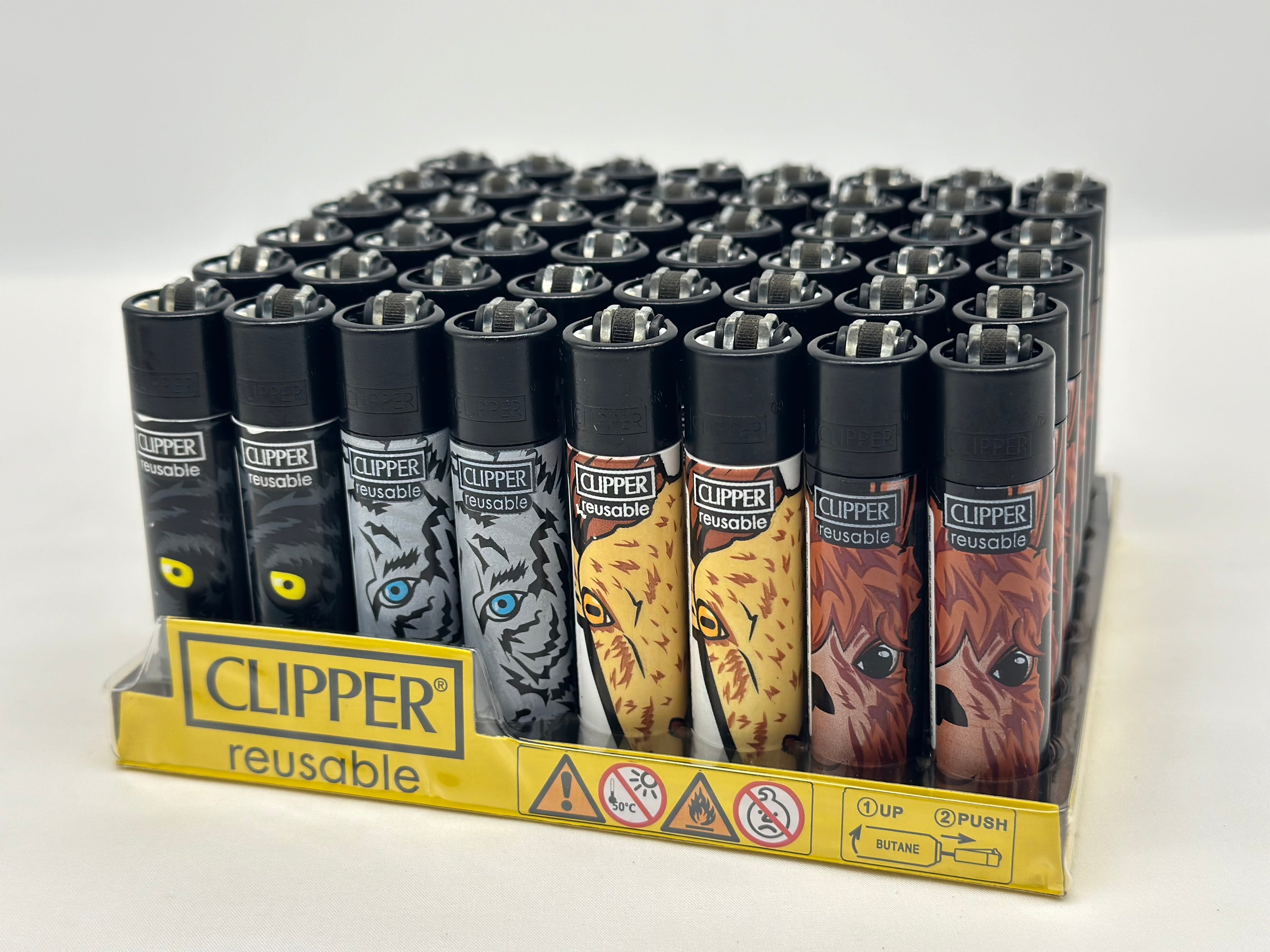 1 X Clipper Reusable Lighter. Designs selected randomly