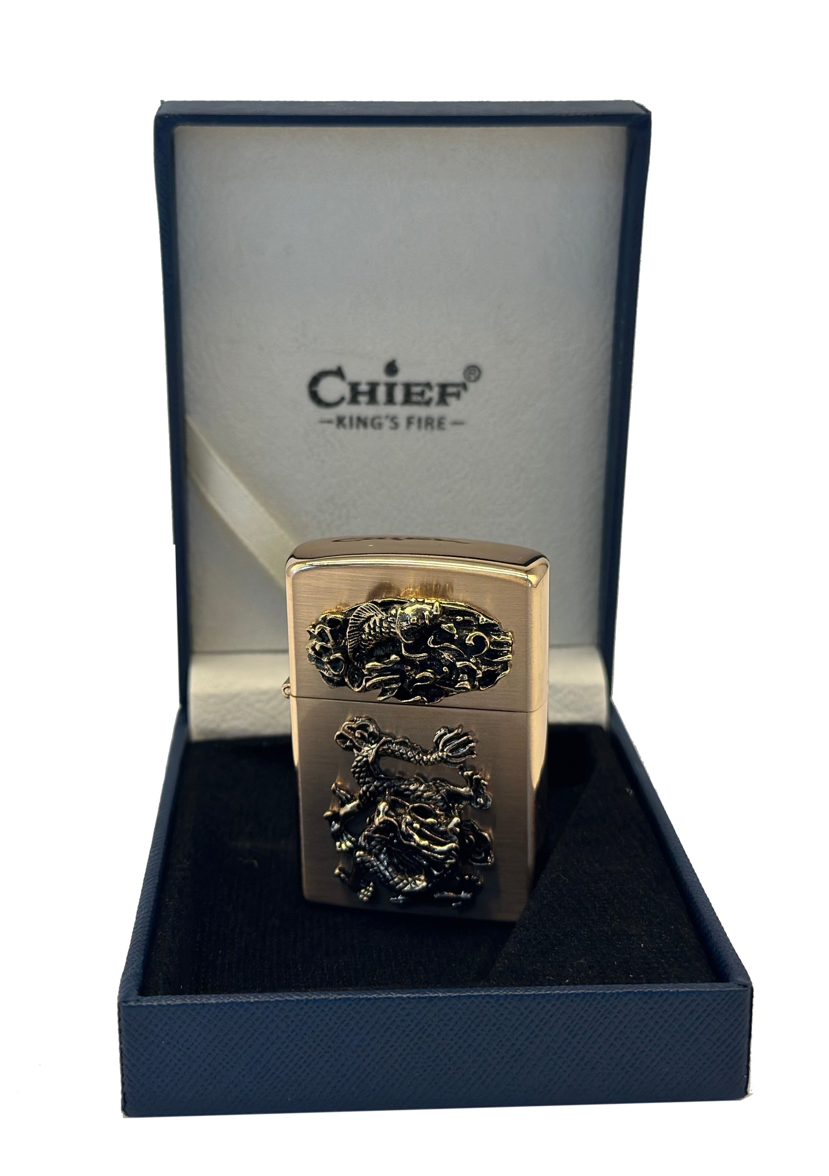 Chief Chrome Oil Lighter