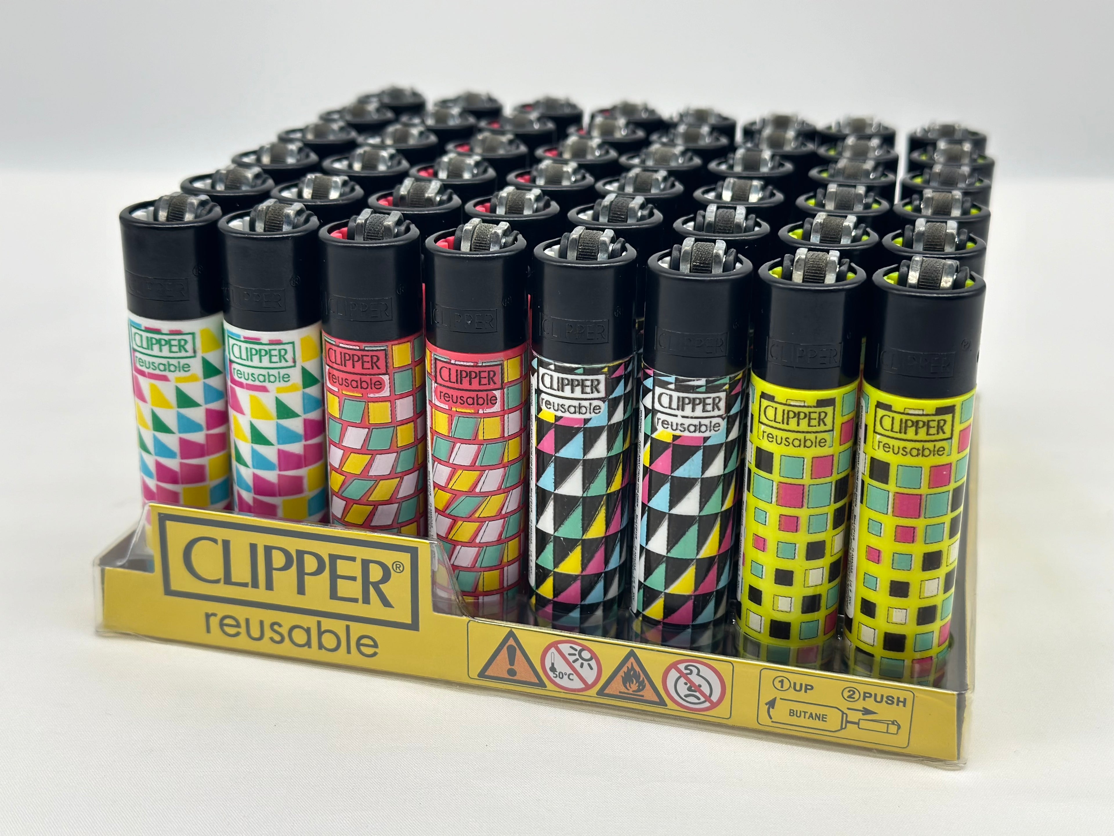 1 X Clipper Reusable Lighter. Designs selected randomly