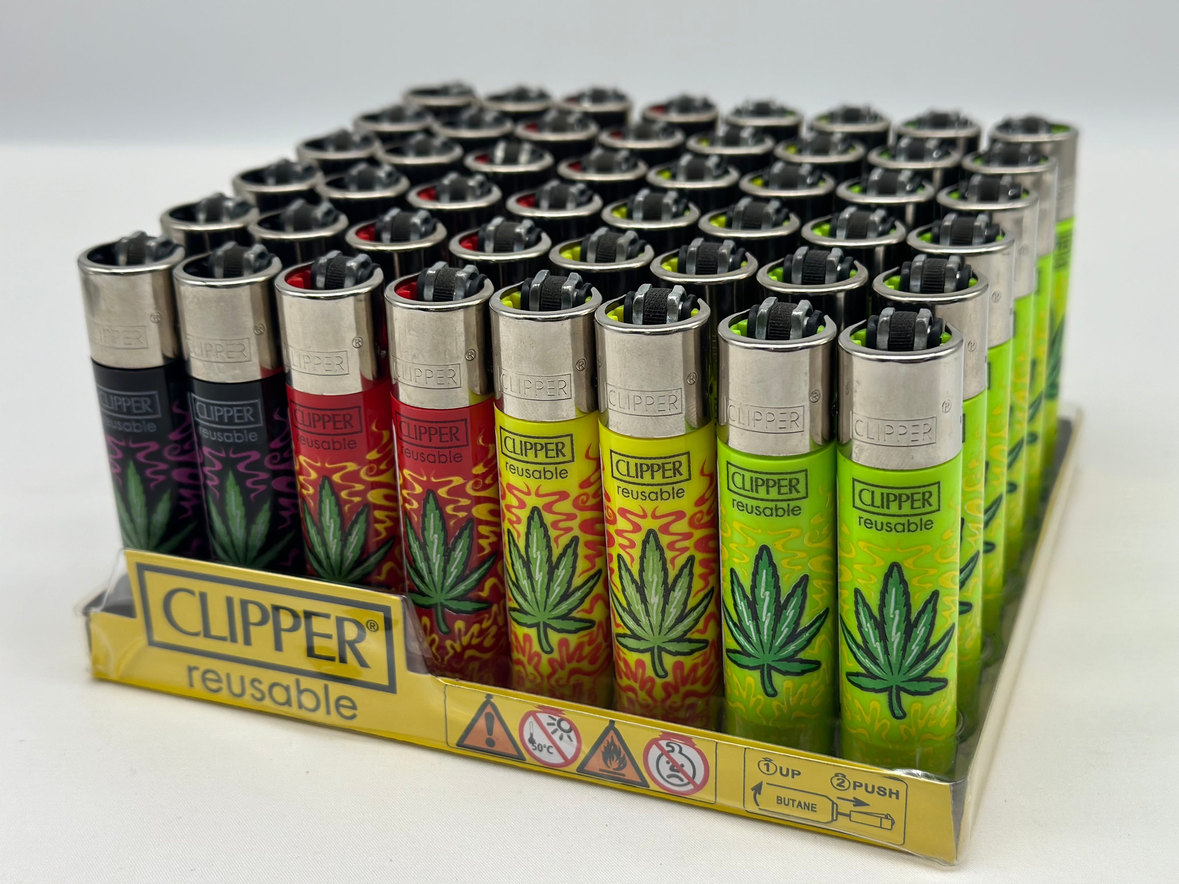 1 X Clipper Reusable Lighter. Designs selected randomly