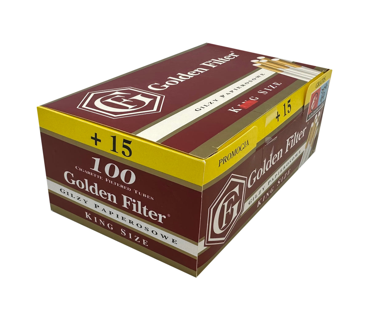 Empty Filter Tube One Pack of Golden Filter King Size Empty Tubes. 100 Tubes – Cloud ...