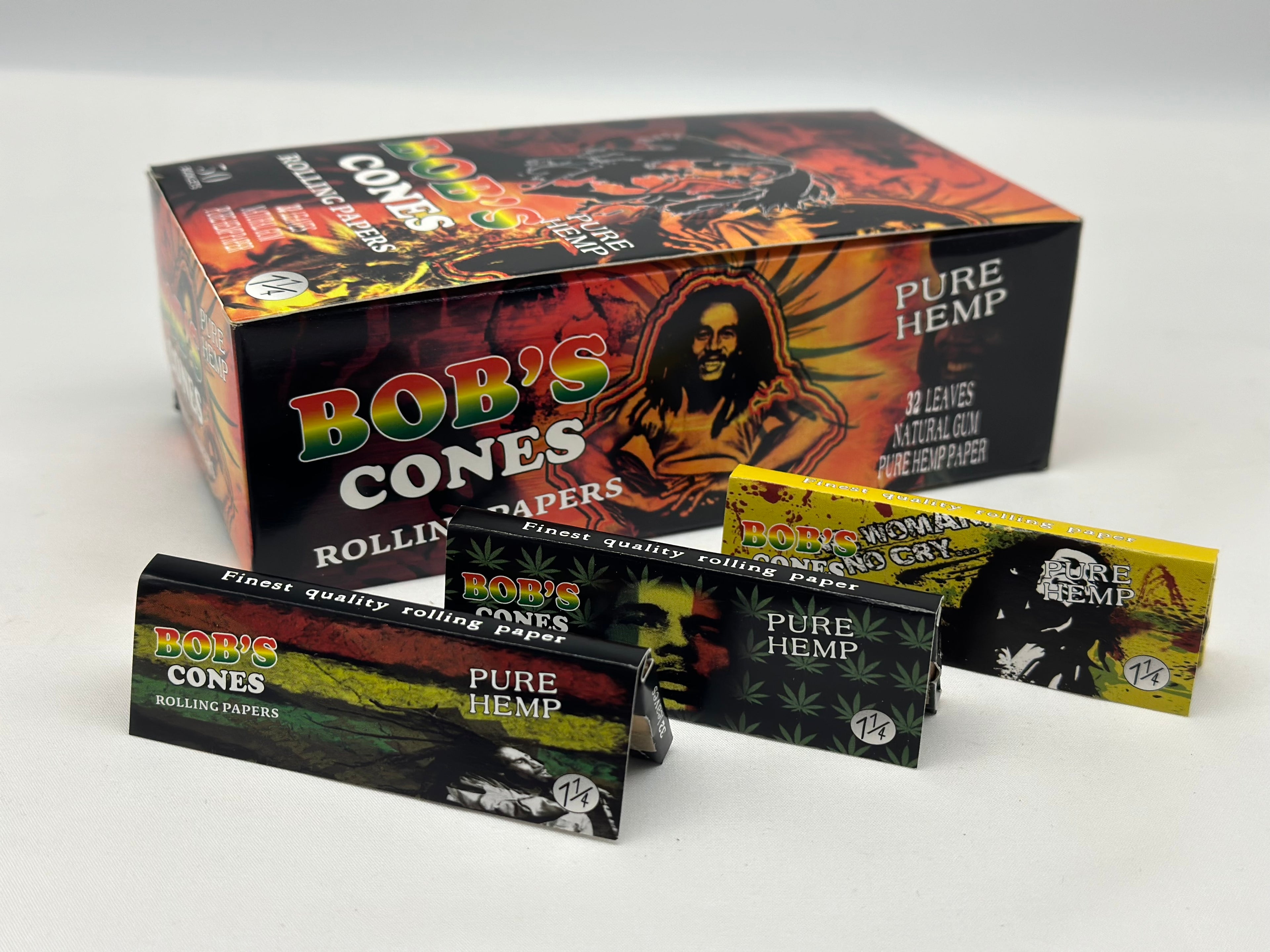 3 X booklets Bob Marley Pure Hemp Cigarette Rolling Papers. Total 3 Booklets
