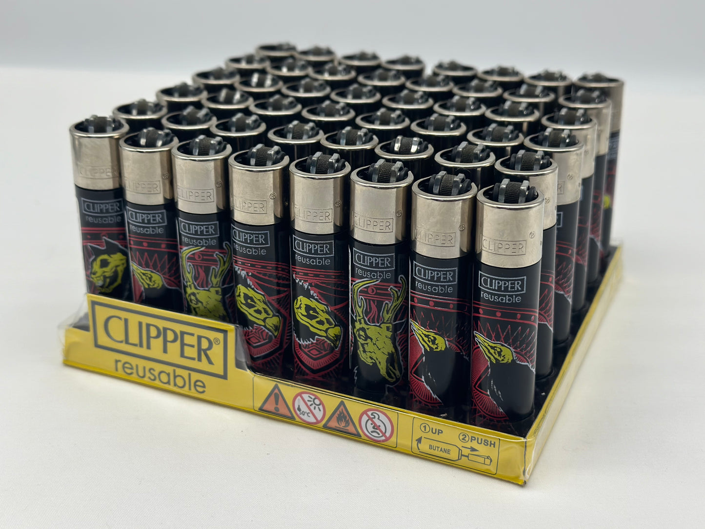 1 X Clipper Reusable Lighter. Designs selected randomly