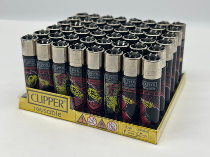 1 X Clipper Reusable Lighter. Designs selected randomly