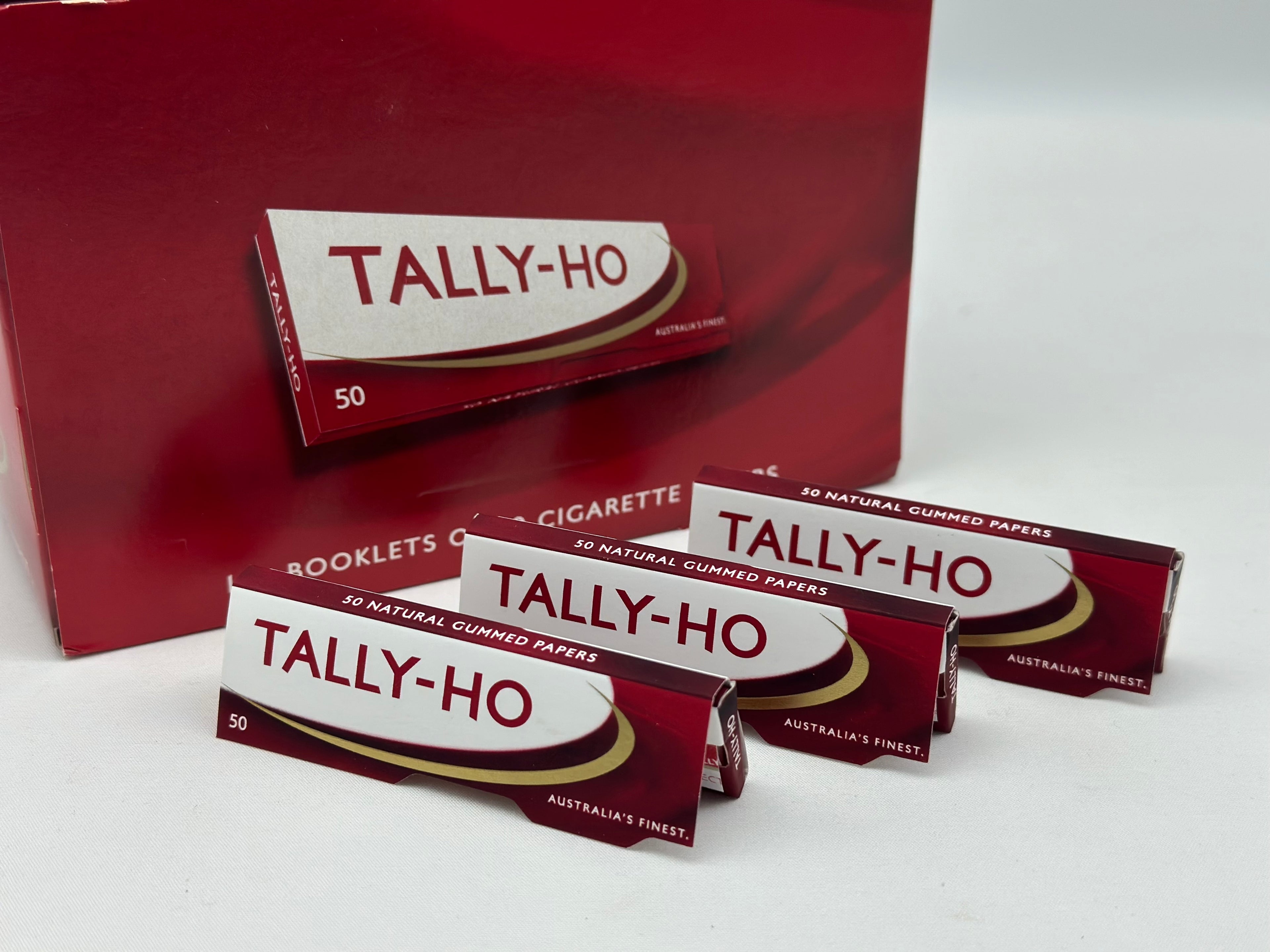 5 X booklets Tally-Ho Cigarette Rolling Papers. Total of 5 Booklets