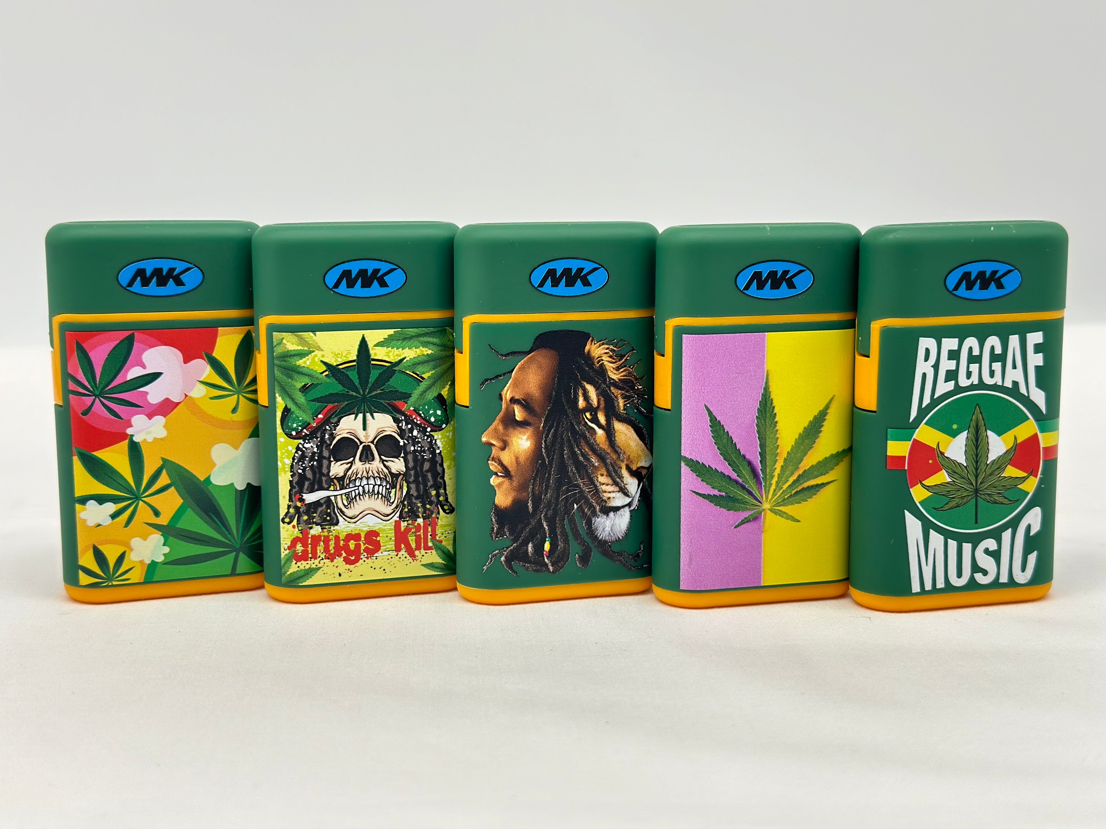 Mk Refillable Jet Lighter Windproof. Designs Selected Randomly
