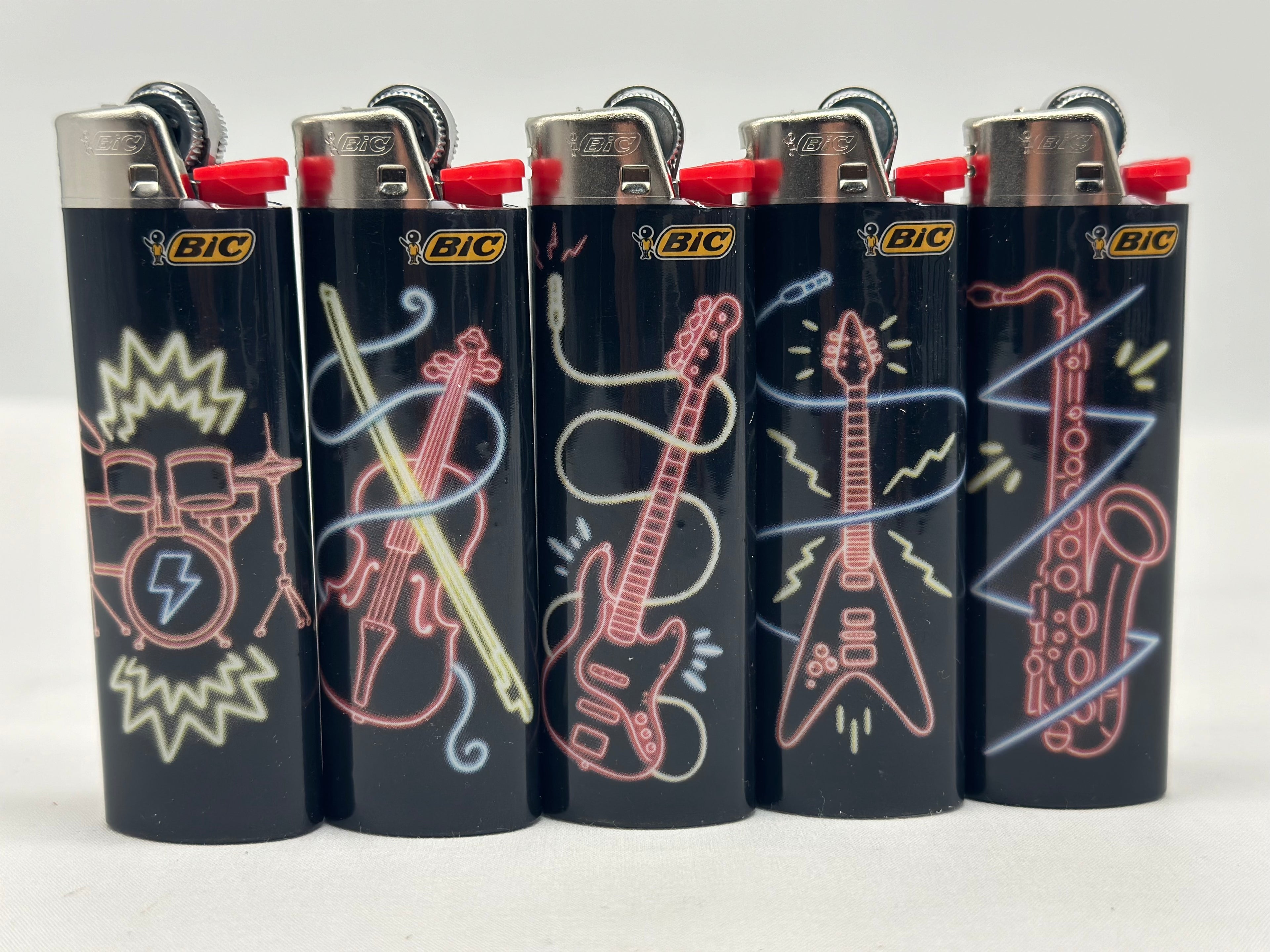 1 X Large BIC Lighter Multicoloured. Designs Selected Randomly