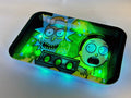 Rick and Morty Plastic Rolling Tray With Light And USB . FREE SHIPPING