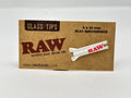 RAW Glass Tip Round and Flat Mouthpiece Filter Smoking Papers Tips 6 x 34mm