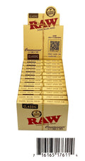 One Pack of Raw Classic 1-1/4 Size Rolling Papers + Tips. 24 in a pack