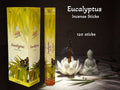 Flute fragrant charcoal incense sticks EUCALYPTUS 6 Hex packets of 20 sticks. Total 120 Sticks